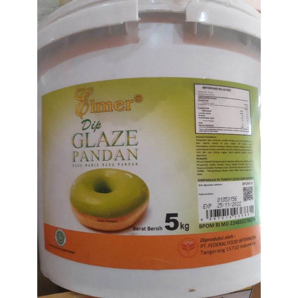 

Elmer glaze pandan 250 gr