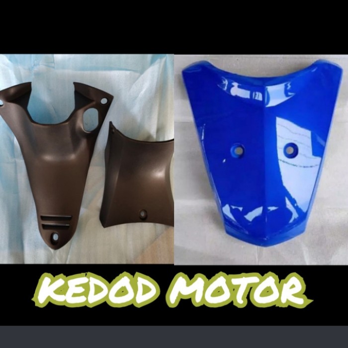 Cover Body Reksil Kunci Atas Bawah + Tameng Dasi Biru Supra X 125