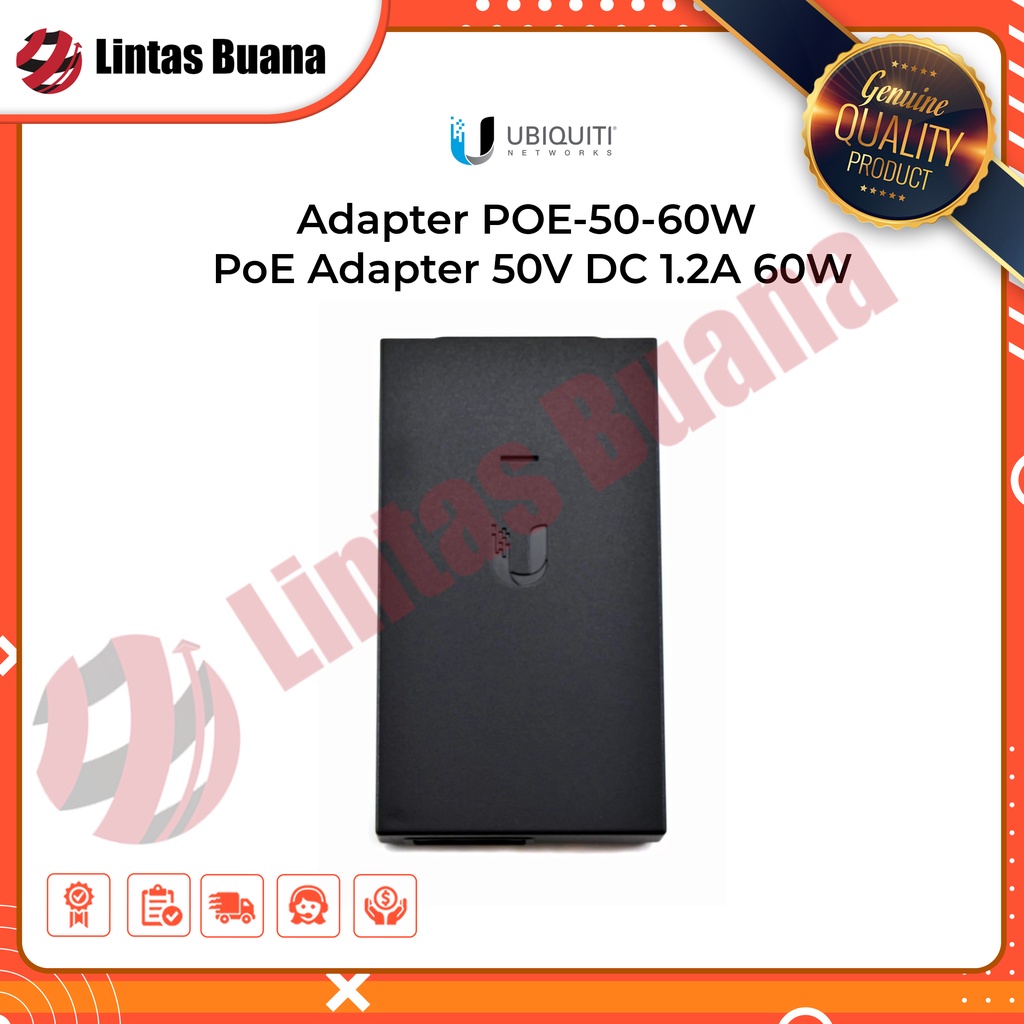Adaptor POE UBNT POE-50-60W Ubiquiti 50 Volt 1.2 Ampere UBNT 60 Watt