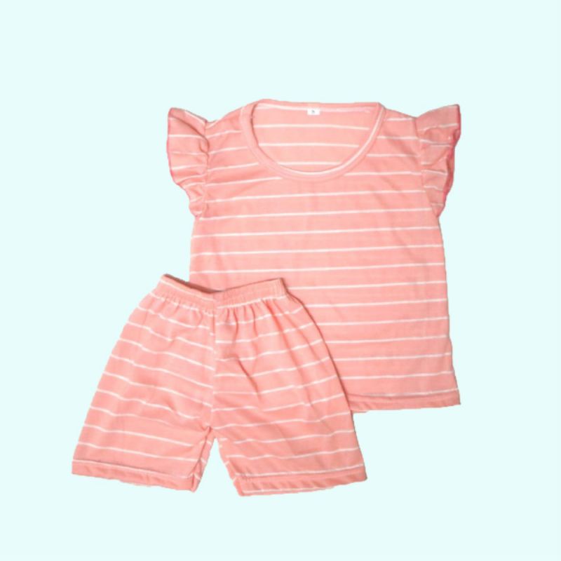 SETELAN ANAK CEWEK KEISYA / SET KEISYA / BAHAN SALUR SPANDEX