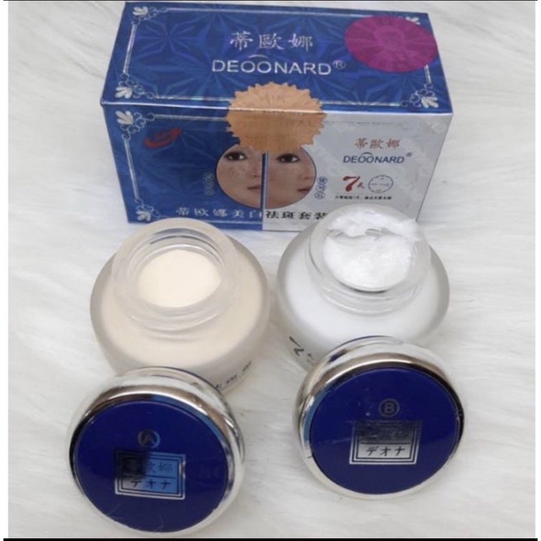 Deoonard Cream Day Night Set Siang Malam Deonars AB Biru