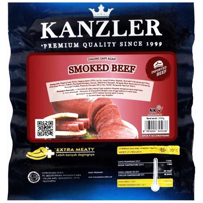 

Kanzler Smoked Beef 250 Gram