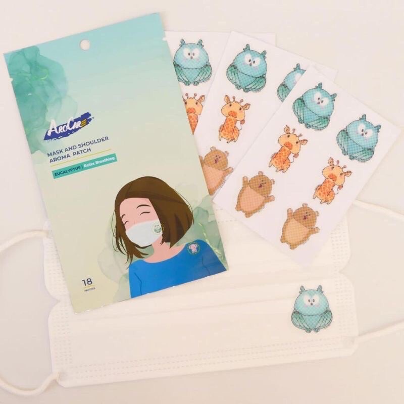 Arocare Mask Eucalyptus isi 18, Aromask / Sticker Masker Aroma Patch New variant