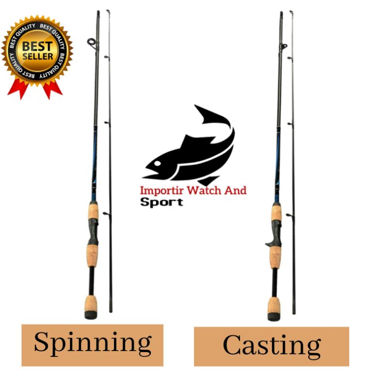 PROMO  Joran Pancing Casting Dan Spinning Joran Sungai JORAN 180CM Joran Carbon Fiber  COD bisa se s