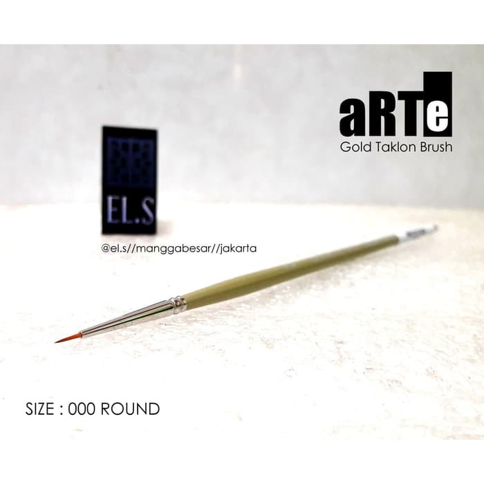 

ARTE GOLD 2700 TAKLON BRUSH 000 ROUND KUAS LUKIS