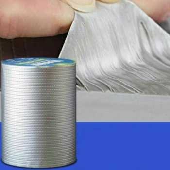 Allumunium foil Butyl Rubber Waterproof Tape Anti Bocor Atap 10CM X 5M lakban anti bocor anti panas