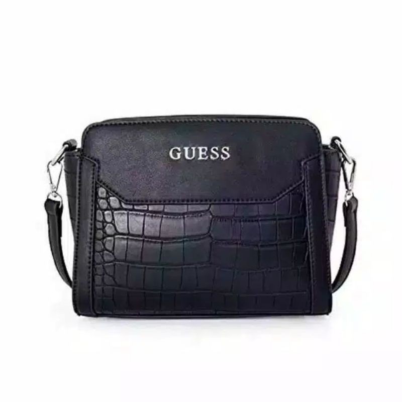 Guess croc black handbag