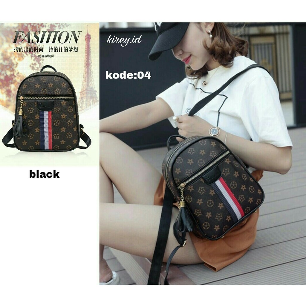 Tas Punggung LV Mini / Tas Ransel Wanita / Backpack Lv Kode 04