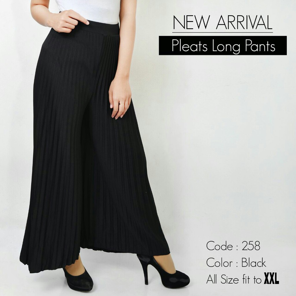 KULOT PLISKET CELANA PLISKET JUMBO 258XXL PLEATS PANT KULOT PRISKET KULOT PANJANG PLISKET