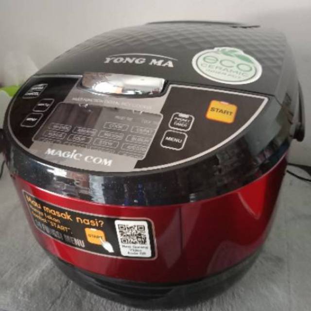 RICE COOKER MAGIC COM YONGMA SMC8027 SMC 7057D 7057 D SMC 8027 PANCI CERAMIC DIGITAL GARANSI RESMI 2 TAHUN