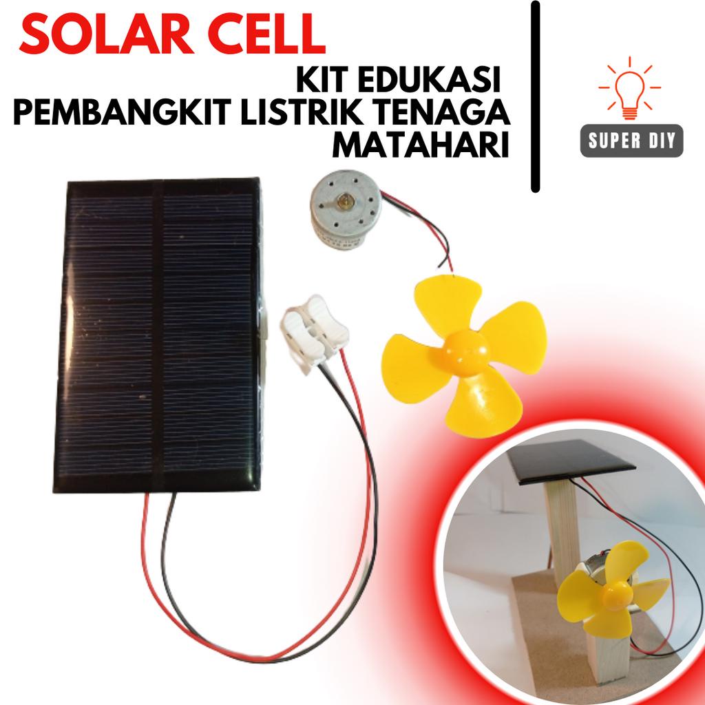 BAHAN EDUKASI PEMBANGKIT LISTRIK TENAGA MATAHARI solar cell solar panel  mini untuk edukasi dan prakarya diy