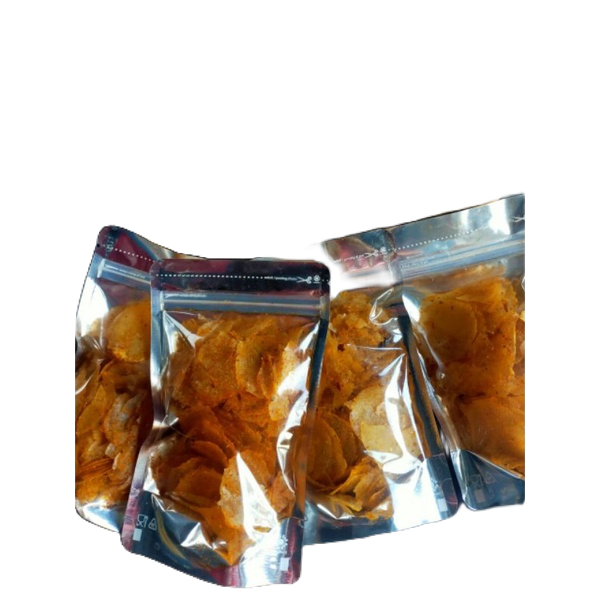 KERIPIK KACA/KERIPIK BELING RASA PEDAS DAUN JERUK BERAT 60G