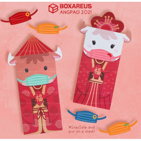 

TEMURAH Angpao Imlek 2021 Angpau Kerbau Amplop CNY Sincia Ox