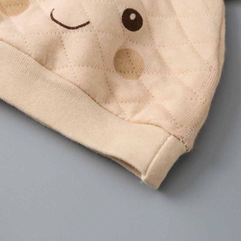 Topi Kupluk Bayi Lembut Smile Telinga Bear