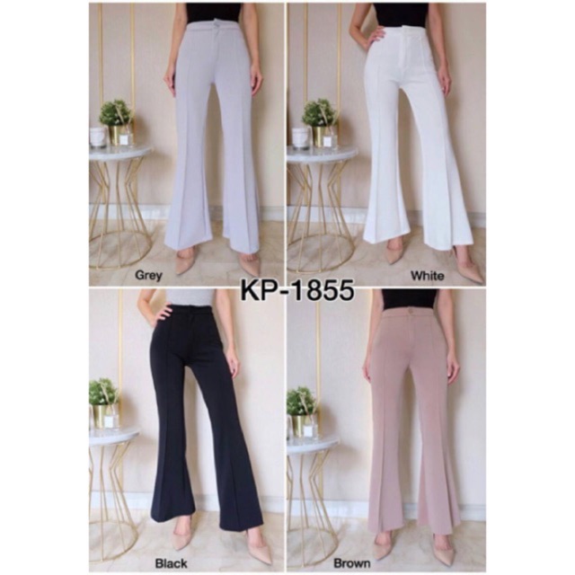  CELANA  CUTBRAY  ZARA Bahan  scuba  IMPORT Cutbray  pants 