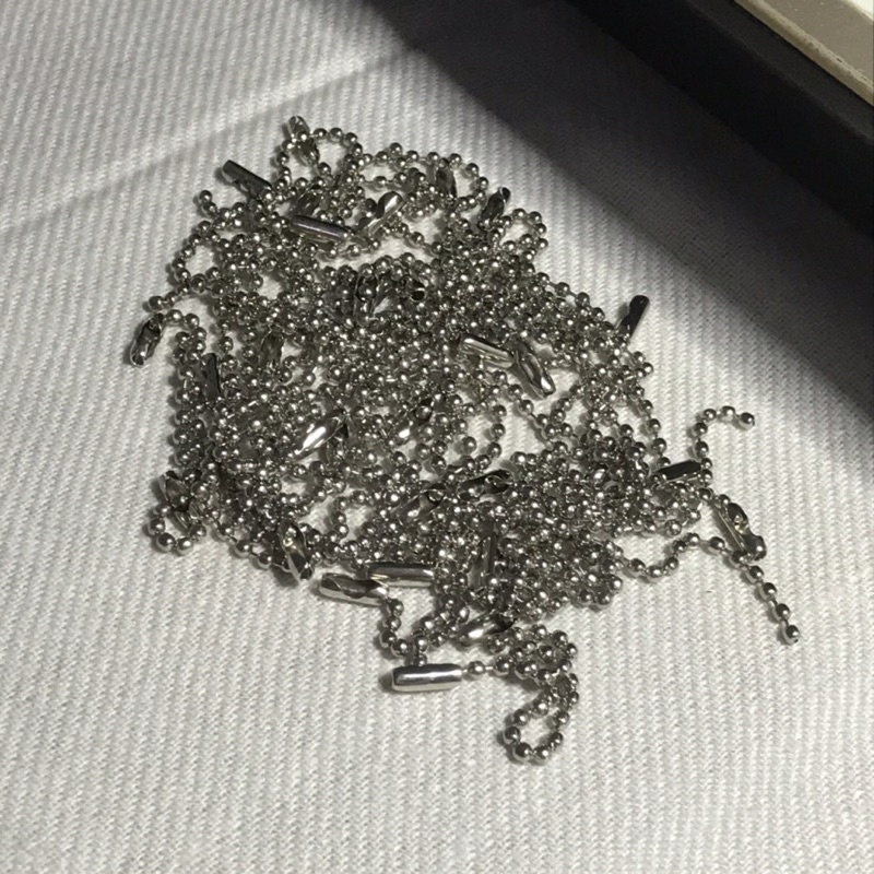 

silver ballchain isi 50 pcs