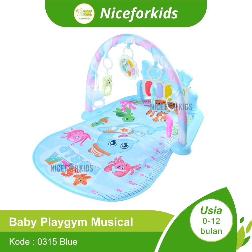 Playgym Baby Motif / Piano Playmat Matras / Kasur Bayi Playgym Musical