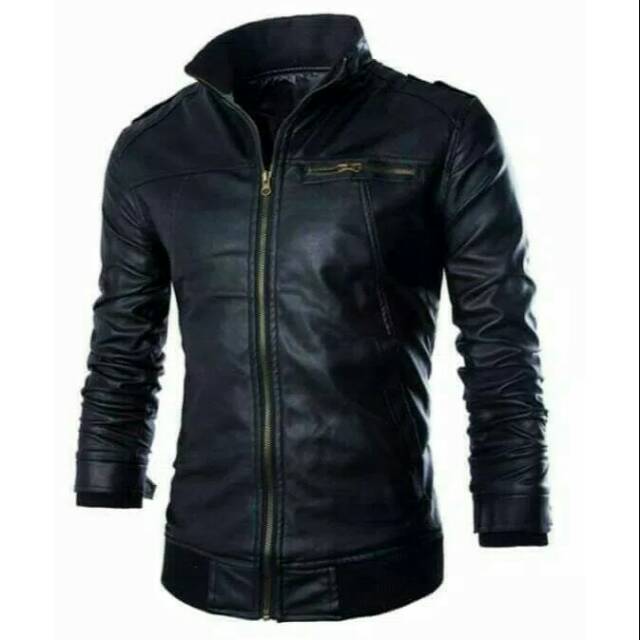 DESAIN TERBARU JAKET SEMI KULIT PRIA LACOSTE / JAKETKULIT SINTETIS / JAKET MOTOR KEREN MURAH