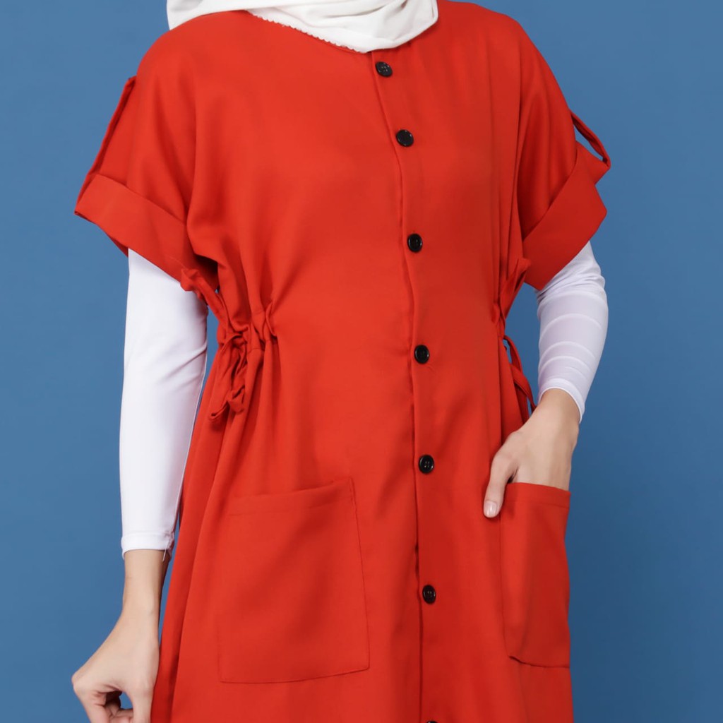 TokoMilkan - Dress Wanita Dewasa Muslim NISSA Bahan Moscrepe