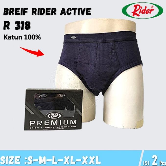 Celana Dalam Pria Rider Premium 318B Isi 2