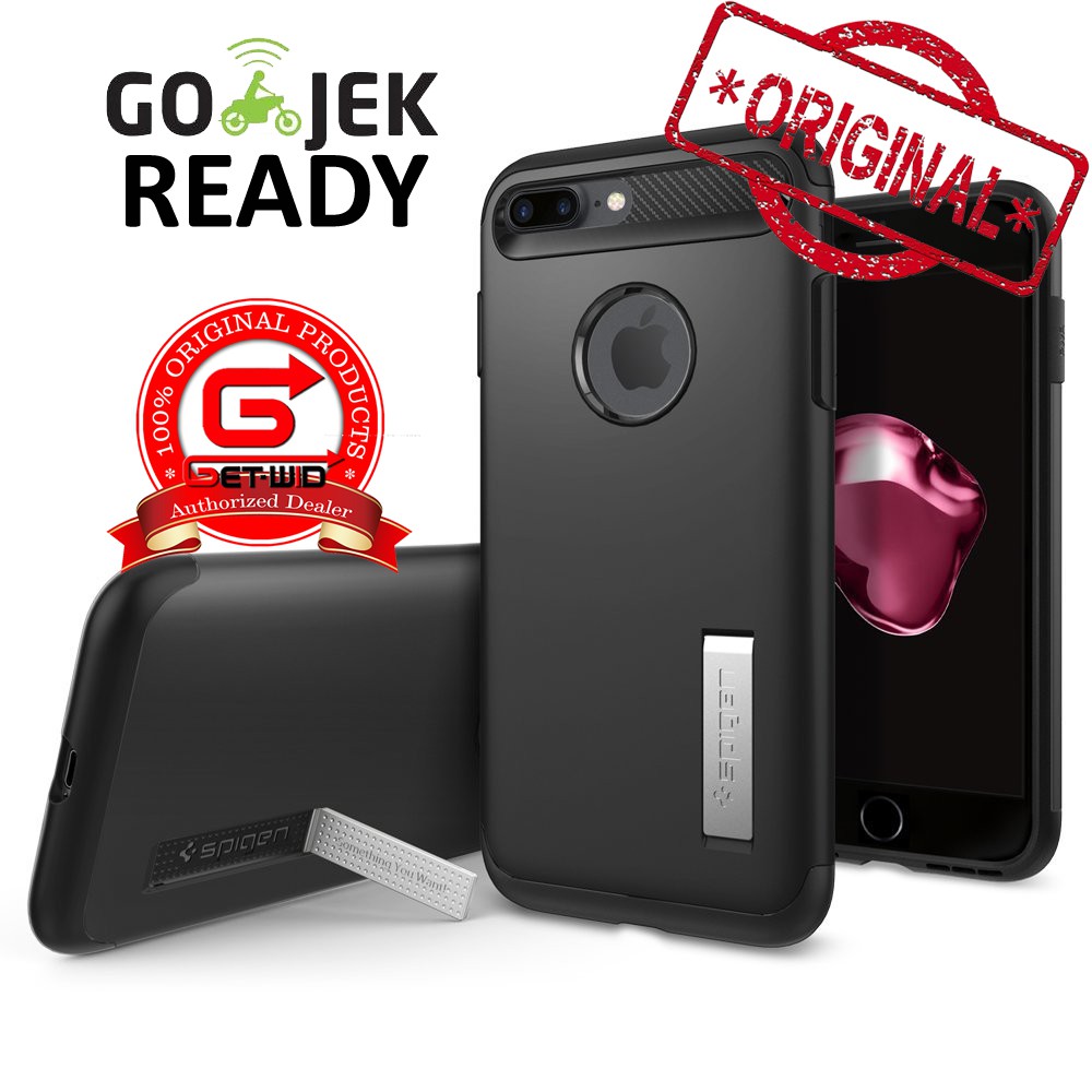 DISKON SPIGEN IPHONE 7 PLUS CASE SLIM ARMOR - BLACK