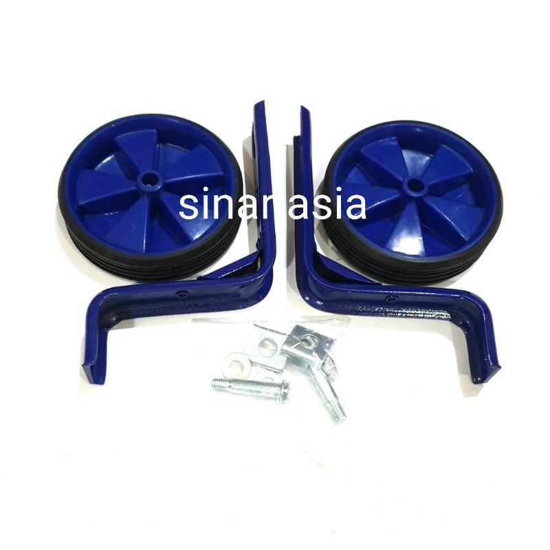 Roda samping / training wheel / alat bantu sepeda anak 12 - 16&quot; - harga 1 set