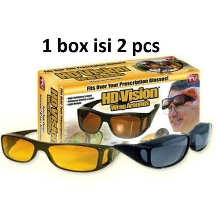 Kacamata UV Mobil Motor Siang Malam Anti Silau HD Vision