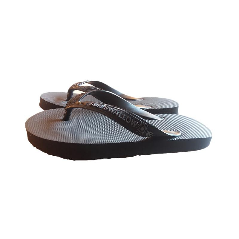 PREMIUM EDITION Sandal Jepit Hitam Polos Merk Sun Swallow Termurah dan Terlaris Promo 12 12-4