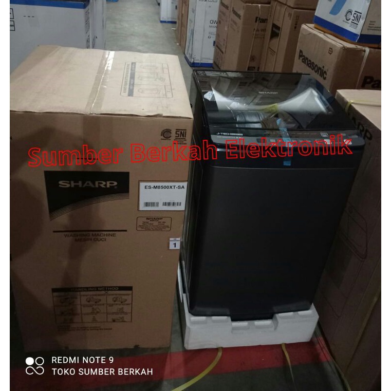 Mesin Cuci 1 Tabung SHARP ES - M 8500 xt low watt 170 watt 8.5 KG Inverter