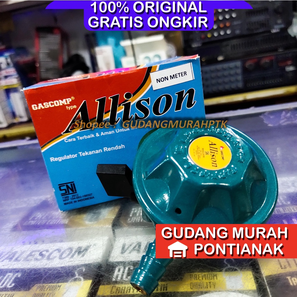 Regulator Gas ALS-3D Allison GASCOM kepala gas SNI