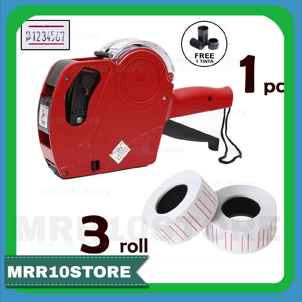 

ALAT LABEL HARGA PRICE LABELLER MX 5500 & 3 ROLL