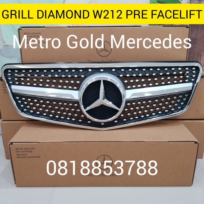 Diamond Grill Grill W212 Pre Facelift Chrome Glossy Mercedes Benz Gril