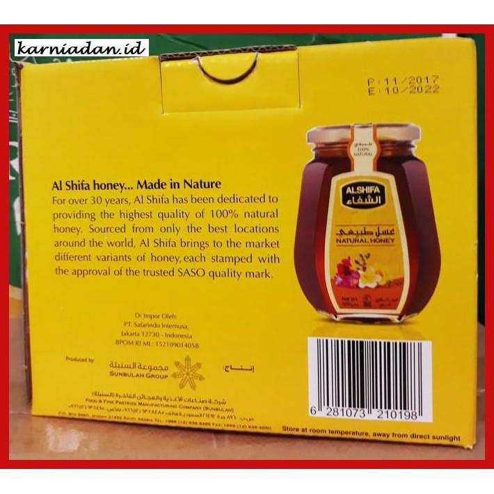

MADU-MINUMAN- MADU AL SHIFA 500 GR FREE 125 GR -ASLI-BUKAN-KAWE-KAWE-