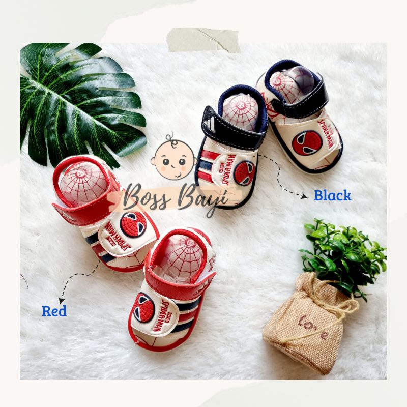 BOSS BAYI - Baby Boy Shoes / Sepatu Sandal Bayi Anak Laki² Bisa Bunyi Cit Cit