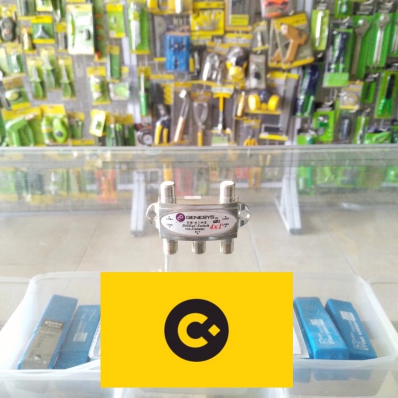 DISEQ SWITCH 4 LNB 4X1 DISEQC KU C BAND RECEIVER PARABOLA DISH CMart