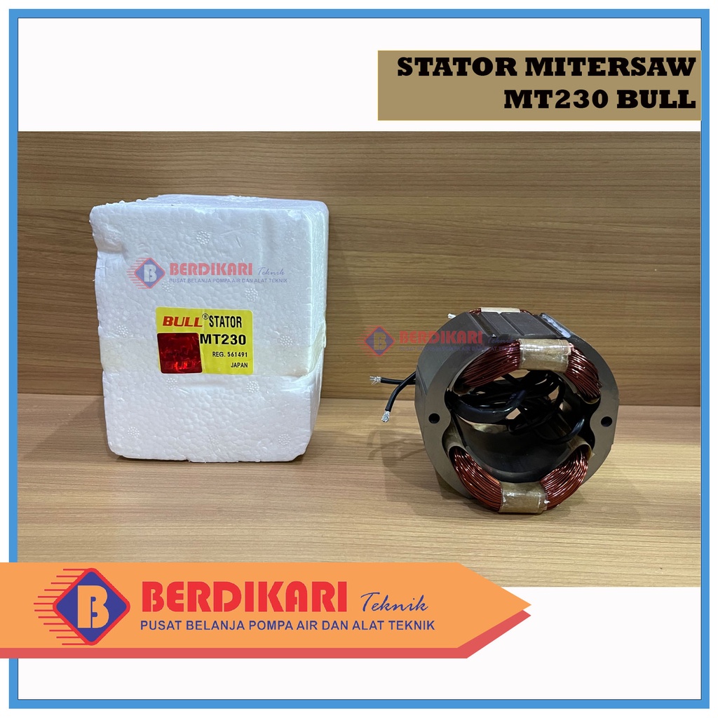 STATOR MAKTEC MT230 BANTALAN GULUNGAN MESIN MITER SAW MAKTEC MT 230 BULL