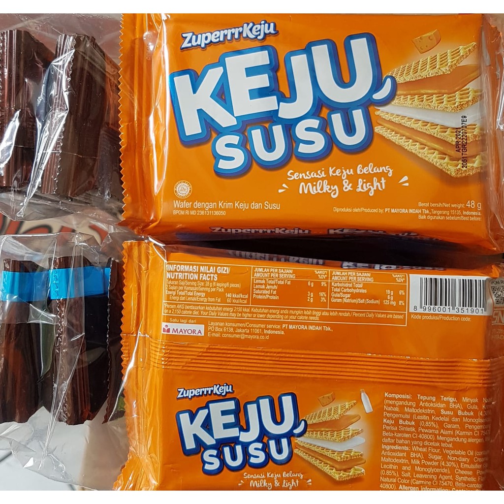 Zuperrr Keju Susu N Choco 48 Gr Pack Shopee Indonesia
