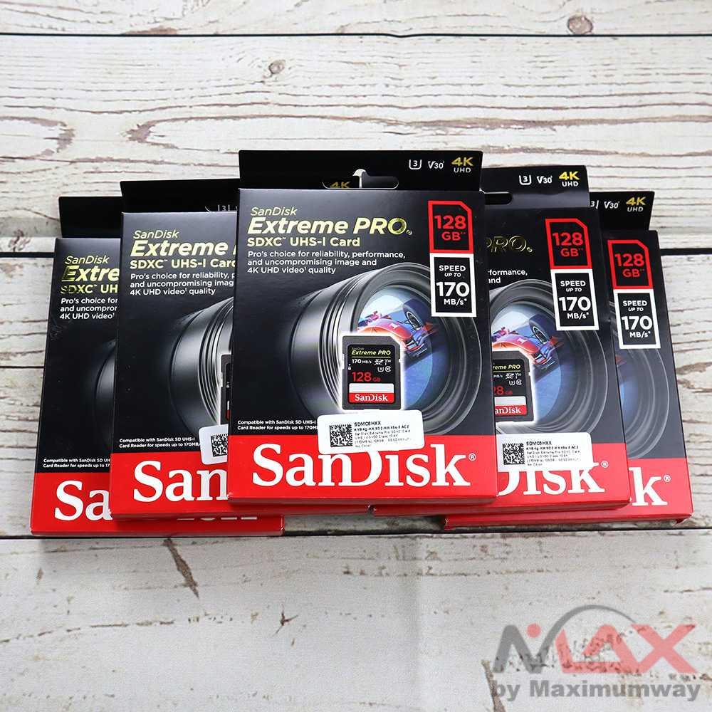 SanDisk [100% ORI DI JAMIN] Extreme Pro SDXC Card UHS-I U3 V30 Class 10 Real 170 MB/s 512GB 256GB 128GB 64GB SanDisk Original SD Card 32GB 64GB 128GB 256GB Extreme Pro SDHC SDHXC Memory Card C10 U3 V30 UHS-1 Flash Card For Camera Memori Card Kamera