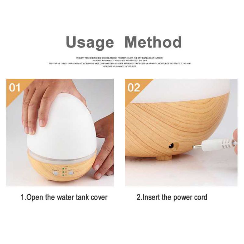 Humidifier Aromatherapy Diffuser Unik Egg 235ML Aromaterapi Pelembab Pewangi Ruangan Essential oil