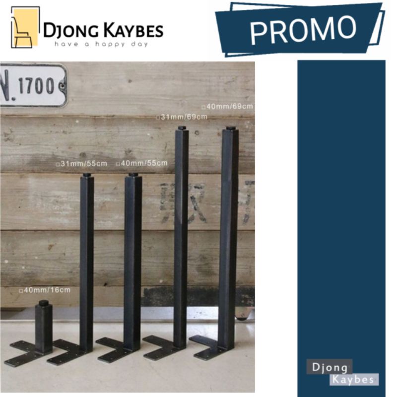 Kaki Meja Besi Hollow Minimalis, DJONG KAYBES KM.HOLLOW.JSAT.ORIGINAL. Meja Tamu, Meja Belajar