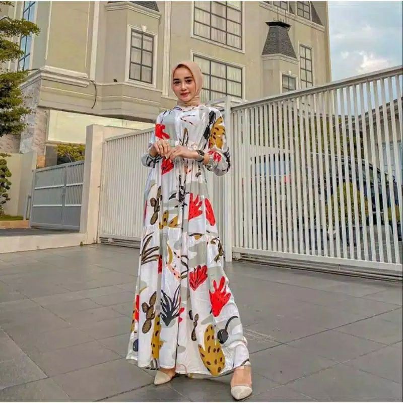 RIDOILAHISTORE - (COD) ZEDA MAXY DRESS / GAMIS RAYON