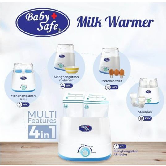 LB216 Baby Safe Babysafe Twin Bottle Warmer Sterilizer (penghangat susu dan makanan bayi) / Alat Ste