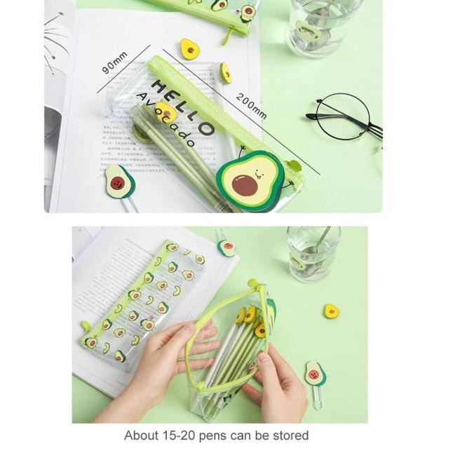 

☚ TP0070 Tempat Pensil Japanese PVC Avocado / Tempat Kosmetik - drink ➱