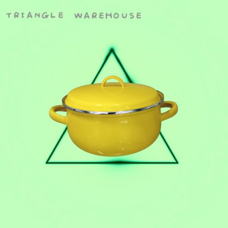 panci enamel 22cm polos warna