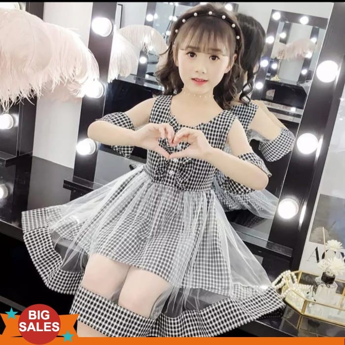 Gaun Anak - Cl707 Ye86 Gaun Pesta Anak Umur 7 8 9 10 Tahun Dress Ulang Tahun Dres