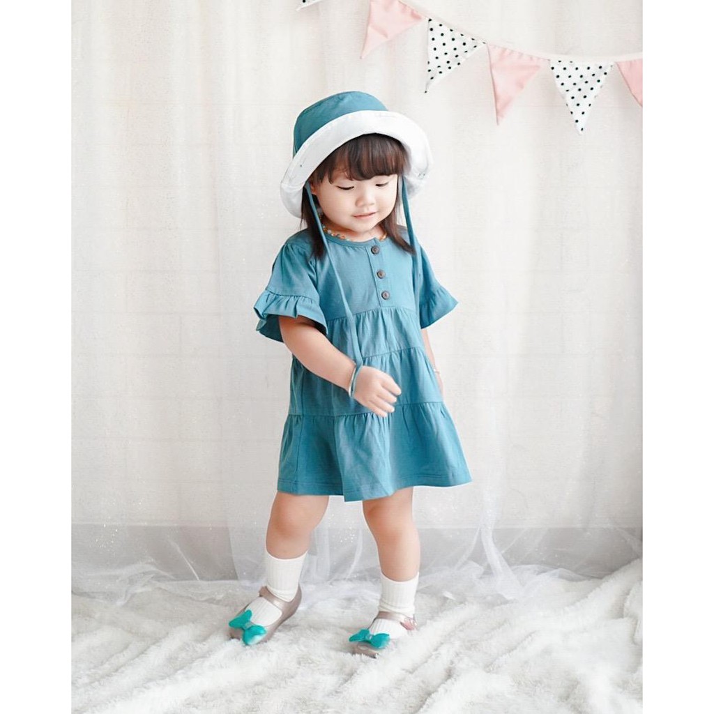 PROMO 7.7 PROMO BAJU LEBARAN MURAH BONZER BABY Topi Anak Topi RUFFLE BONET KUPLUK BAYI BUCKET HAT Bayi Model Lucu Bahan Premium Cotton