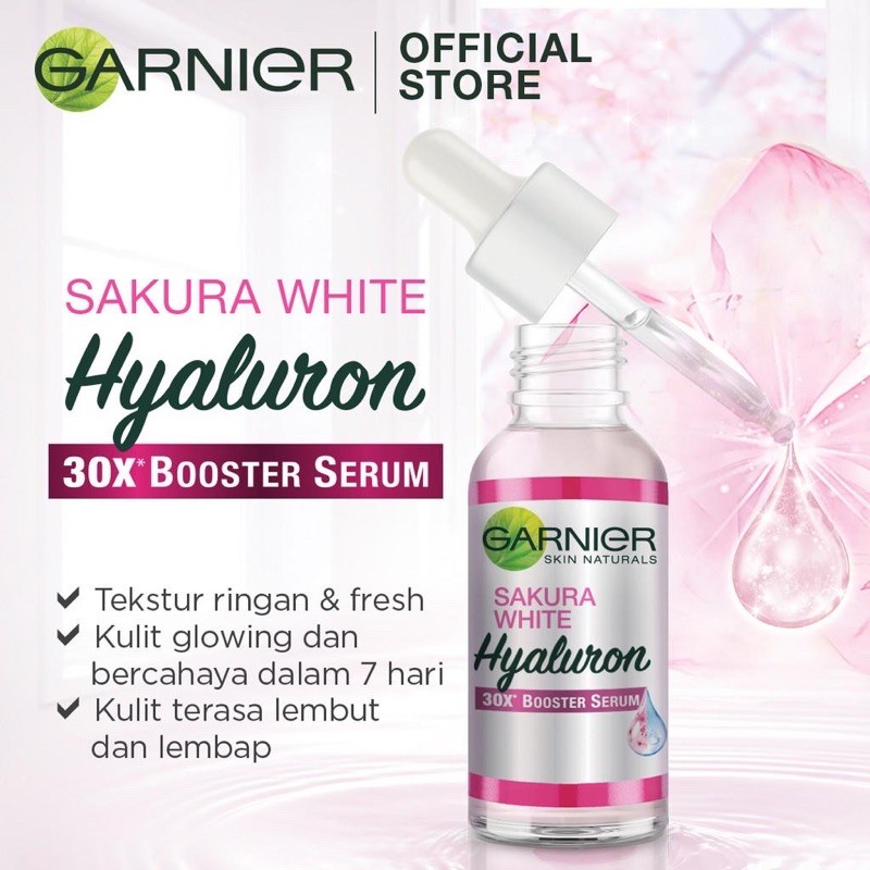 Garnier Sakura Glow Hyaluron Booster Serum 30Ml