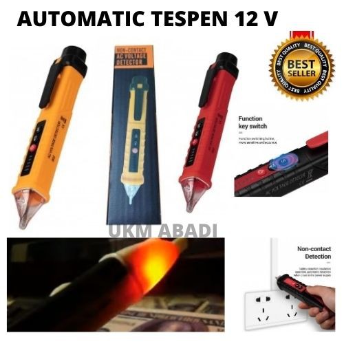 Alat Tes Listrik Smart Test Pen Otomatis Non Kontak AC Voltage Detector 12V 1000V 111154