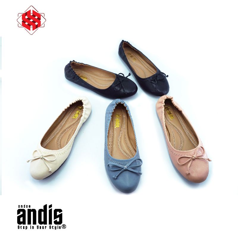 Sepatu Flat Shoes Wanita Ballerina Andis SR09