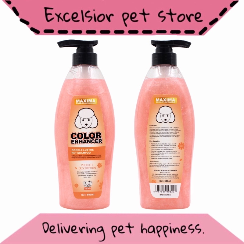 Shampoo anjing Poodle - Maxima color enhancer 600ml